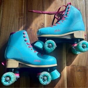 Pixi Turquoise and Pink Kids Roller Skates